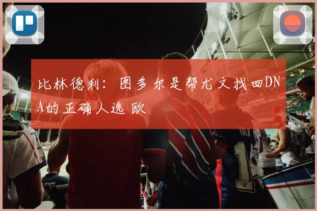 比林德利：图多尔是帮尤文找回DNA的正确人选 欧